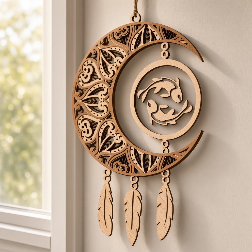 Dreamcatcher zodiacale — Pesci